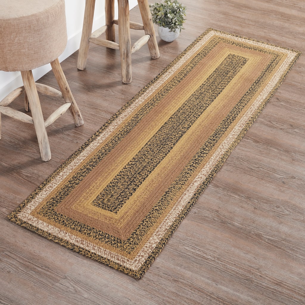 Kettle Grove Jute Rug/Runner Rect w/ Pad 24x78 - 3'6"