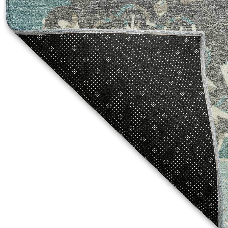 Machine Washable Indoor/ Outdoor Global Motif Chantille Rug