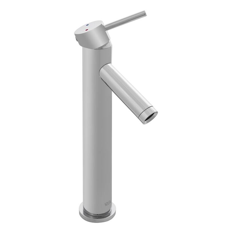 SAFAVIEH Solea Elation Stainless Steel Single Lever Bathroom Faucet - 2.1" x 5.1" x 12.1"