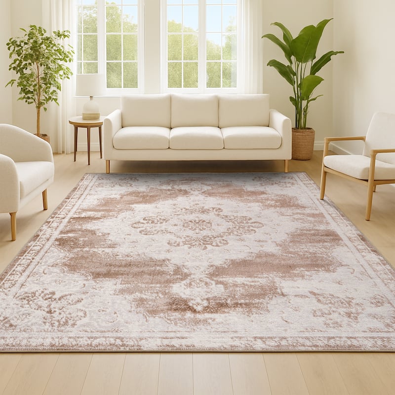 JONATHAN Y Rosalia Ornate Medallion Modern Area Rug