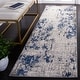 preview thumbnail 9 of 34, SAFAVIEH Meadow Matthissa Modern Abstract Rug 2'7" x 8' Runner - Ivory Grey/Blue - Runner