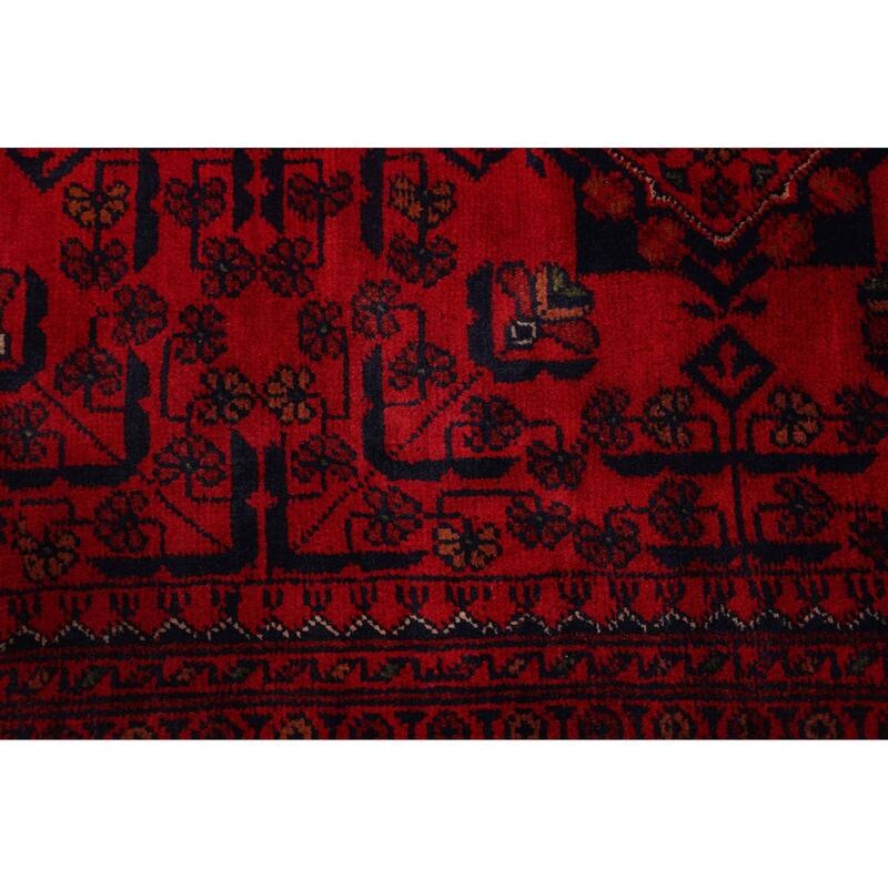ECARPETGALLERY Hand-knotted Finest Khal Mohammadi Red Wool Rug - 4'9 x 6'5