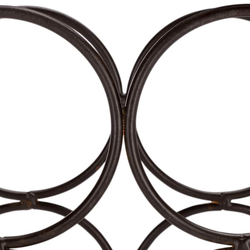 SAFAVIEH Outdoor Living Floyd 6 Wine Bottle Holder - 14"W x 6"D x 15"H