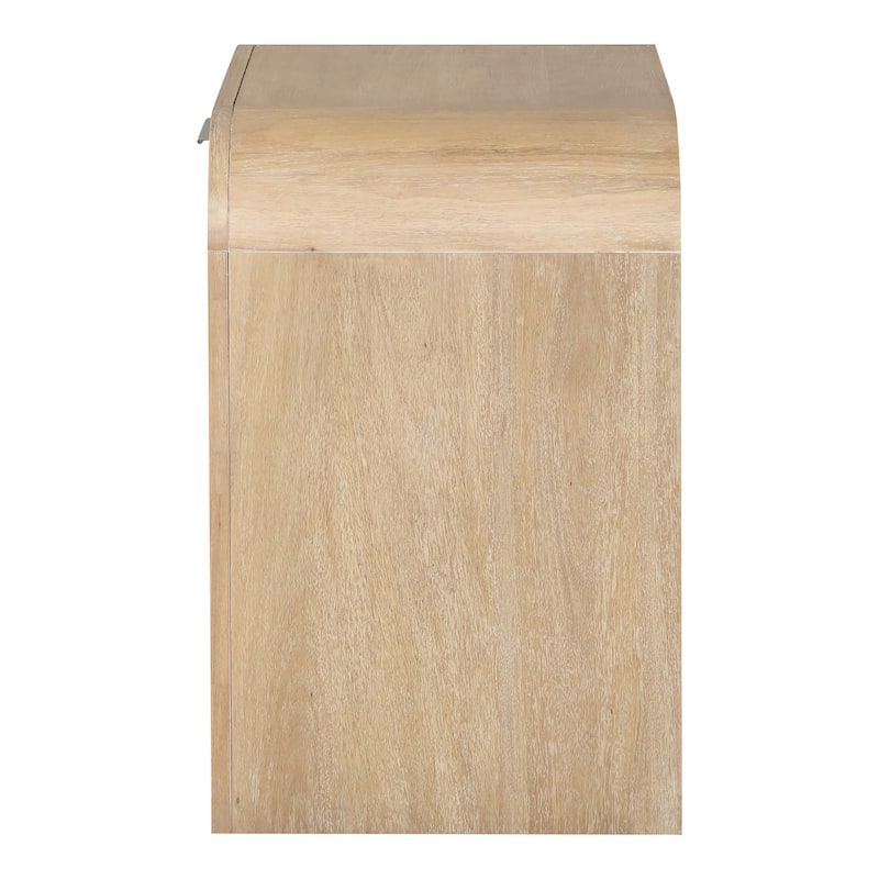 Furniture of America Elowyn 3-Piece Natural Solid Wood Dresser and 2-Nightstand Bedroom Set