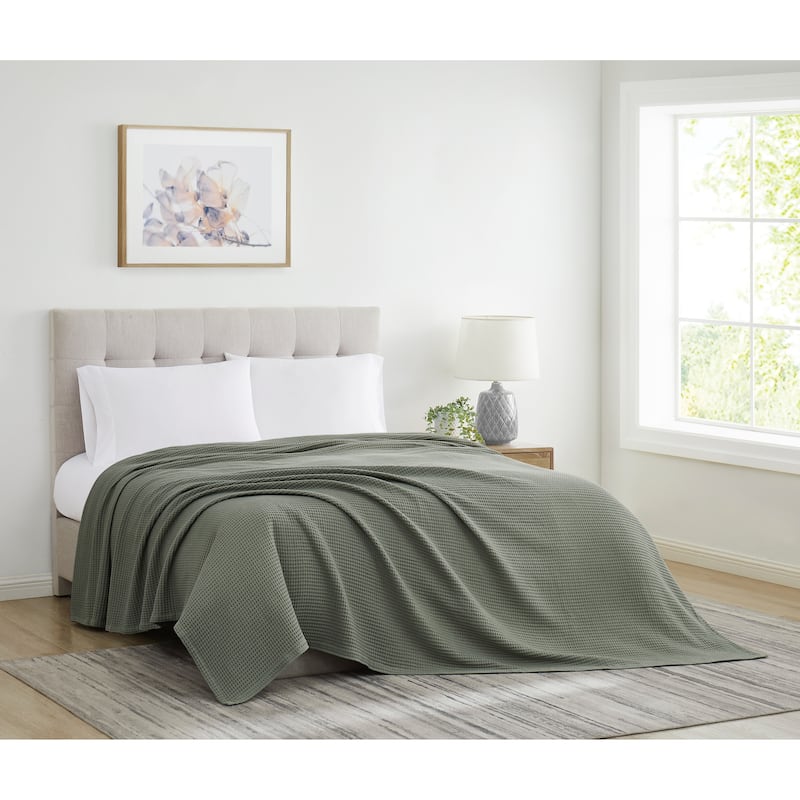 Cannon Heritage Cotton Waffle Blanket and Throw