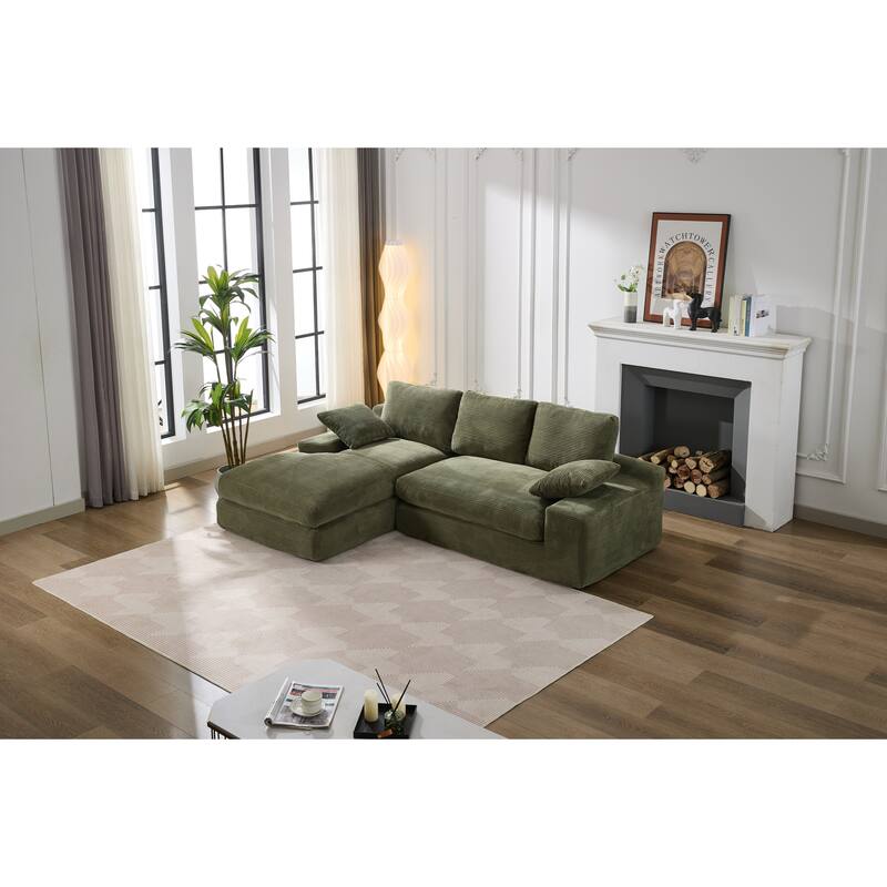 99*69" Modular L-Shape Sectional Living Room Sofa & Chaise