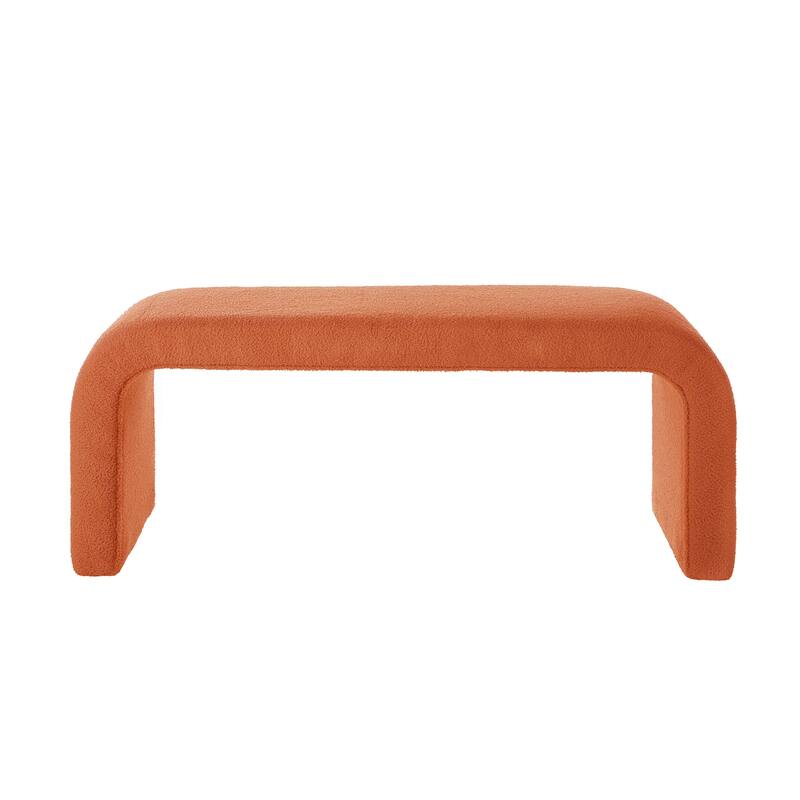 3-Piece End of Bed Bench Set with 2 Small Benches, Teddy Ottoman Bench Sofa Footrest for Entryway, Living Room