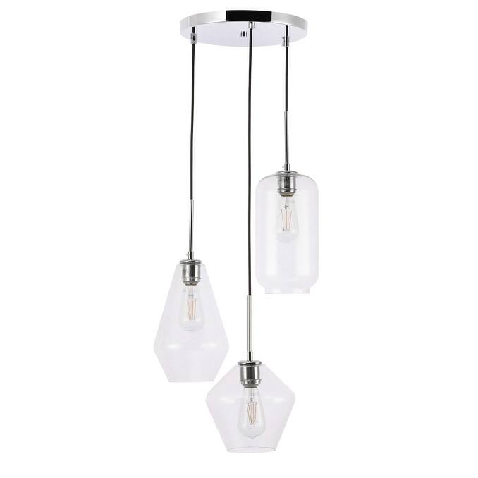 Gerald Glass 3-light Pendant