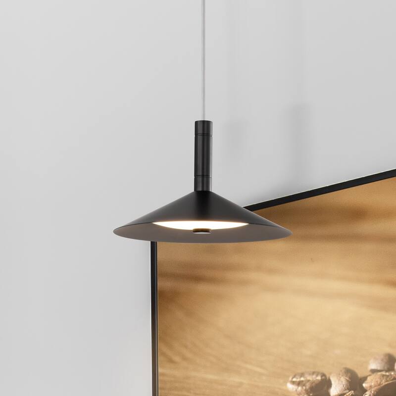 Corrine 10 Inch LED Pendant Matte Black 3K/4K/5K CCT Selectable - Matte Black
