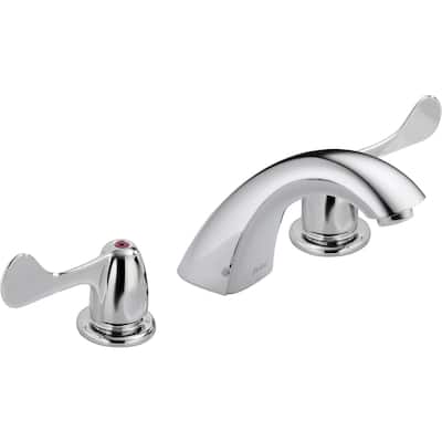 Delta Commercial Widespread Bathroom Faucet - Chrome