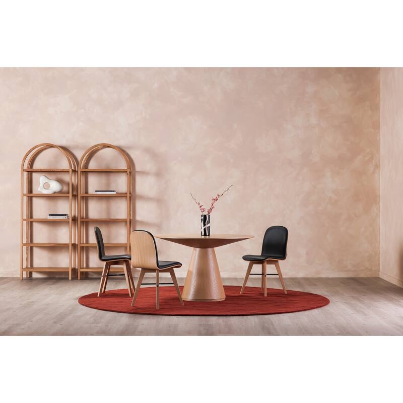 Aurelle Home Modern Pedestal Kitchen Dining Table