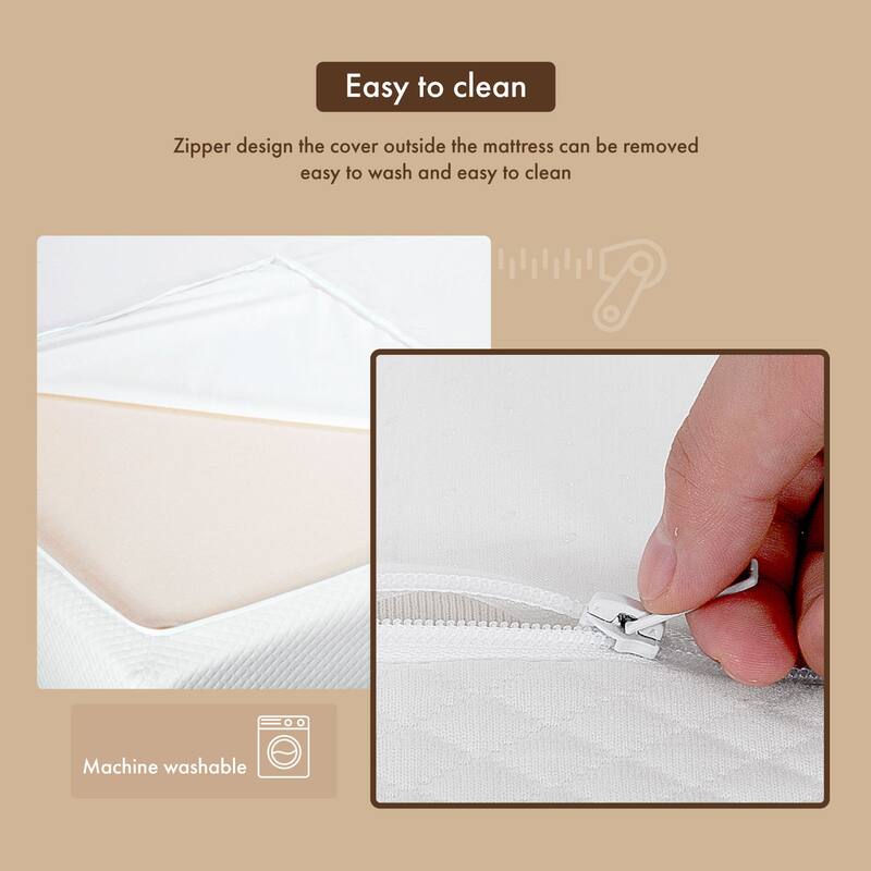 DH BASIC 12 Inch Hypoallergenic CertiPUR-US Gel Memory Mattress by Denhour