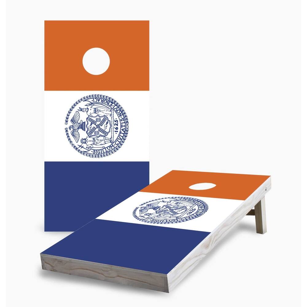 New York City Flag Regulation 2x4 Cornhole Game Set