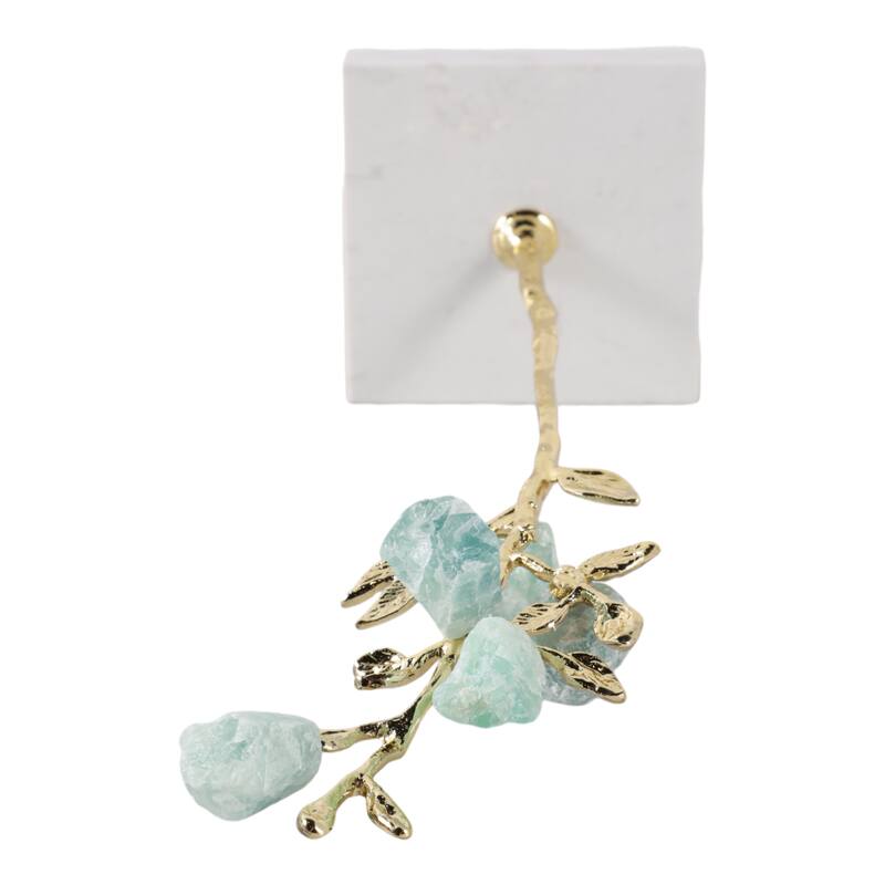 Metal Tree Sculpture on Marble Base Charming Living Room, Office, Home Decor