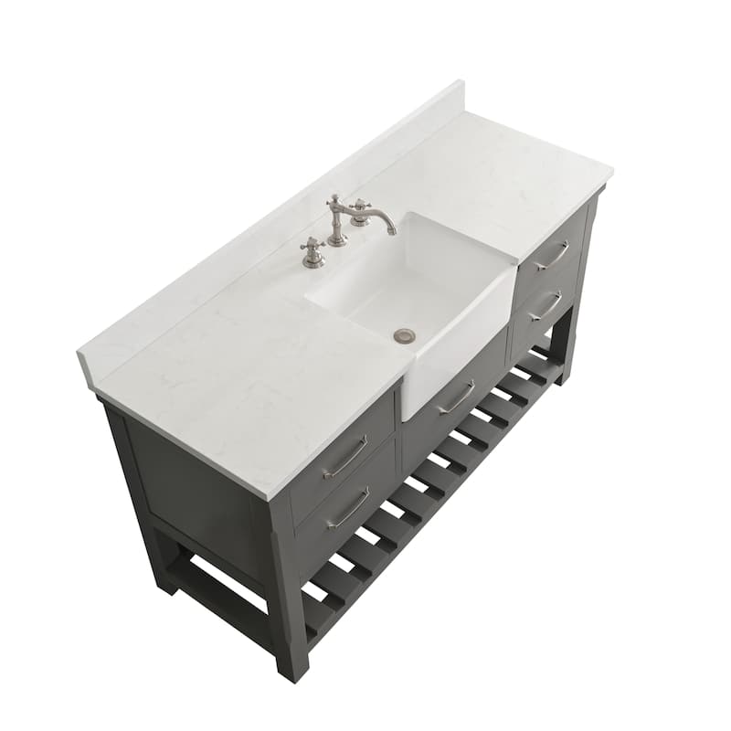 Sudio Design Wesley 60" Single Bathroom Vanity