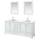 Option White / White Quartz Top / Brushed Gold Hardware