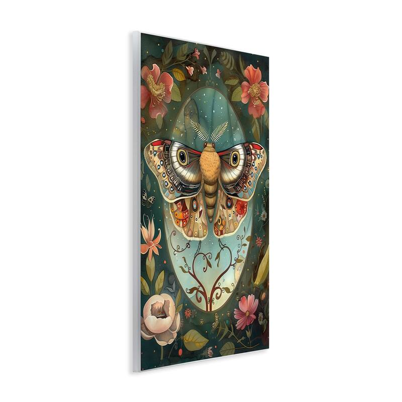 Stupell Ornate Botanicals & Moth Wall Plaque Art Design By The Dutch Lady
