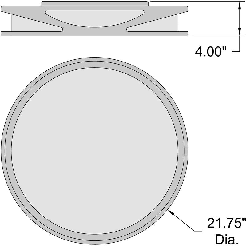 Access Lighting Lucia LED Flush Mount - 22"