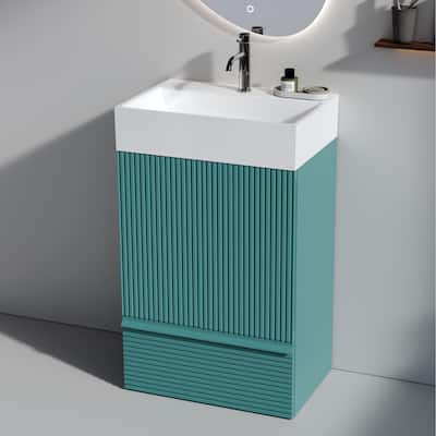 CITTANEO Gada 20'' Modern Freestanding Bathroom Vanity with Sink and Integral Basin