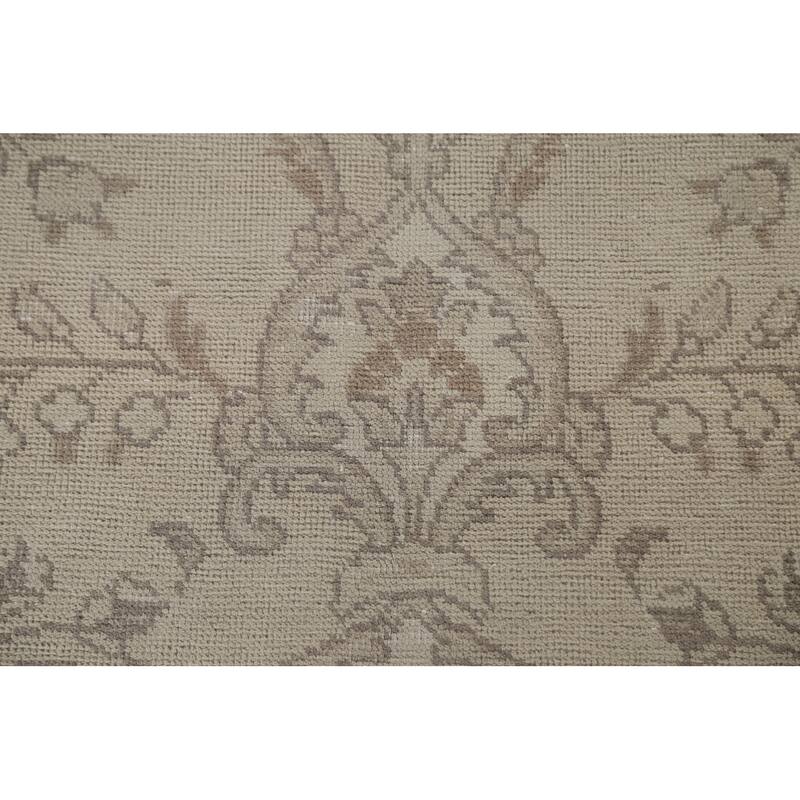 Distressed Tabriz Persian Vintage Area Rug Handmade Wool Carpet - 6'6" x 9'9"