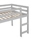 preview thumbnail 39 of 42, Twin Solid Wood Loft Bed with Ladder and Safety Fence for Kids