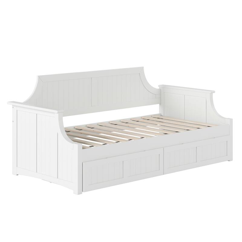 Cambridge Twin Wood Daybed with Set of 2 Drawers