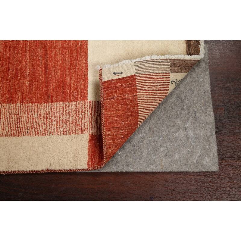 Modern Gabbeh Kashkoli Oriental Area Rug Wool Handmade Foyer Carpet - 2'7" x 3'8"