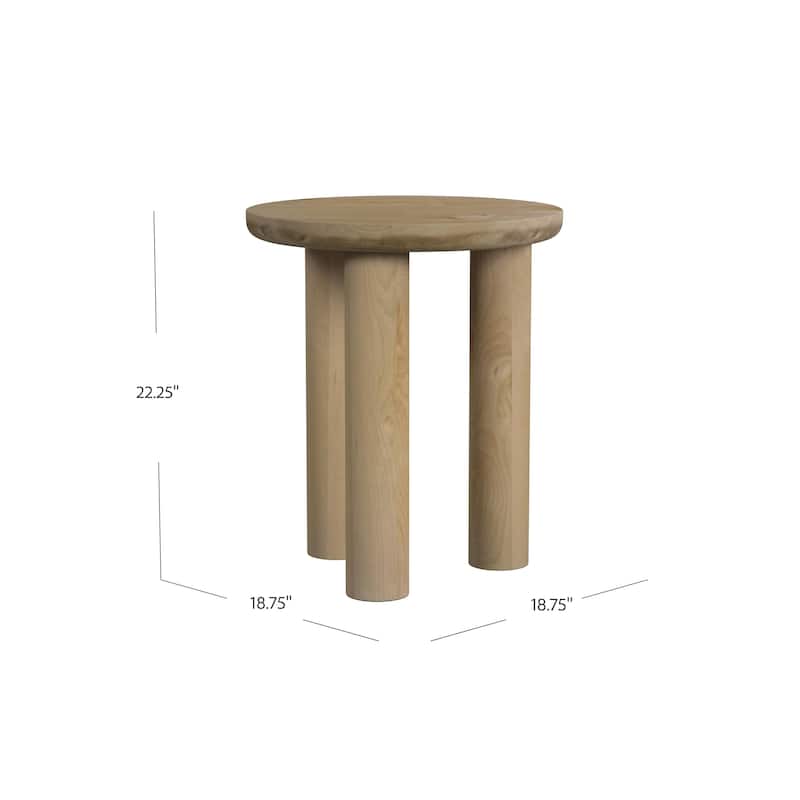 SEI Furniture Craton Solid Wood End Table