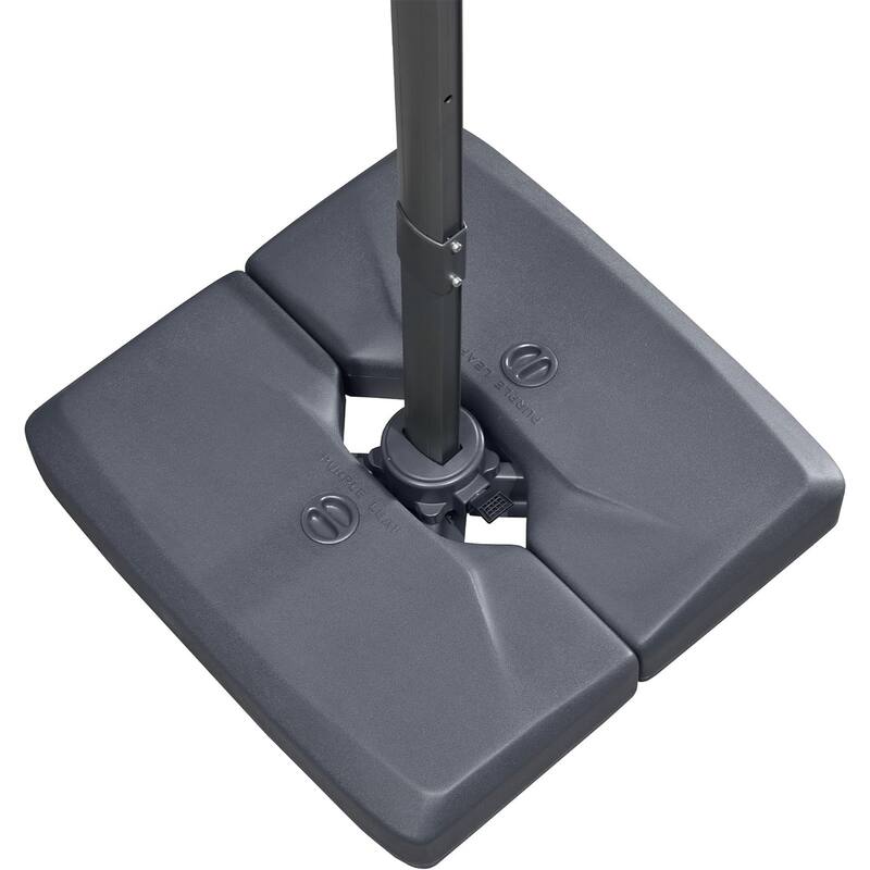 PURPLE LEAF Sturdy 165 lbs Patio Cantilever Umbrella Base Stand - 33.5" X 32.7"