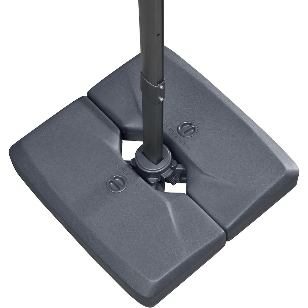 PURPLE LEAF Sturdy 165 lbs Patio Cantilever Umbrella Base Stand - 33.5" X 32.7"