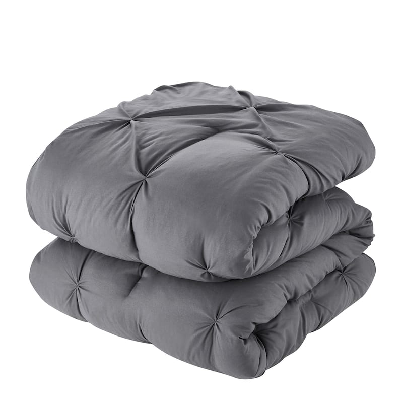 Sweet Home Collection 8 Piece Pinch Pleated Bed In a Bag All Season Complete Set