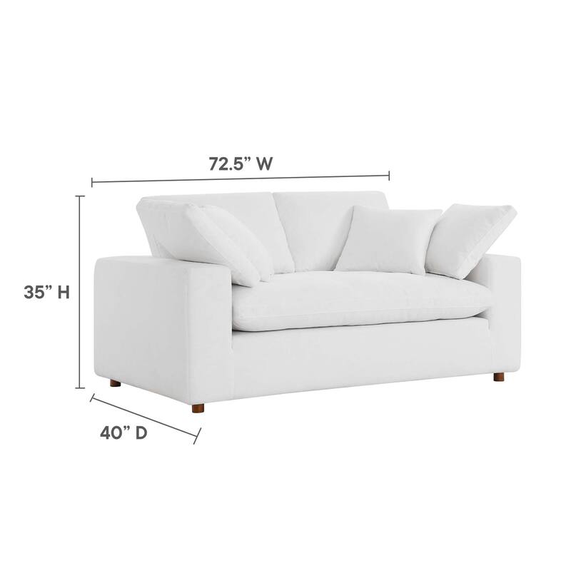 Commix Down Filled Overstuffed Loveseat - N/A