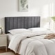 preview thumbnail 19 of 28, Nestl Upholstered Wall Mounted Easy Assemble Channel Stitched Headboard Grey - Twin