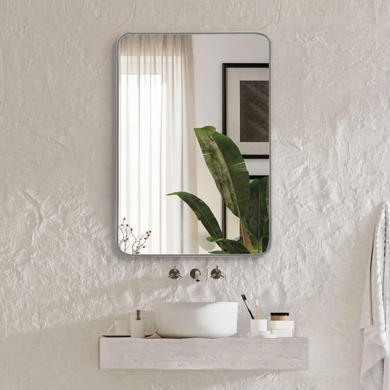 22x30 Inch Metal Framed Rectangular Bathrrom Mirror