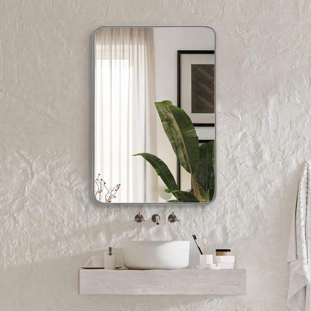 22x30 Inch Metal Framed Rectangular Bathrrom Mirror