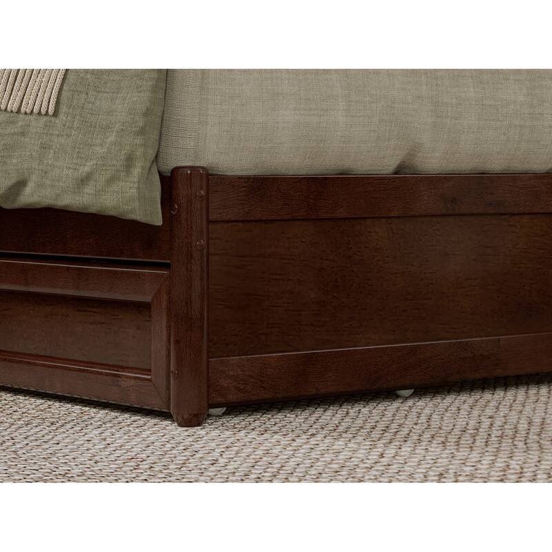 Emelie Platform Bed with Panel Footboard and Storage Drawers