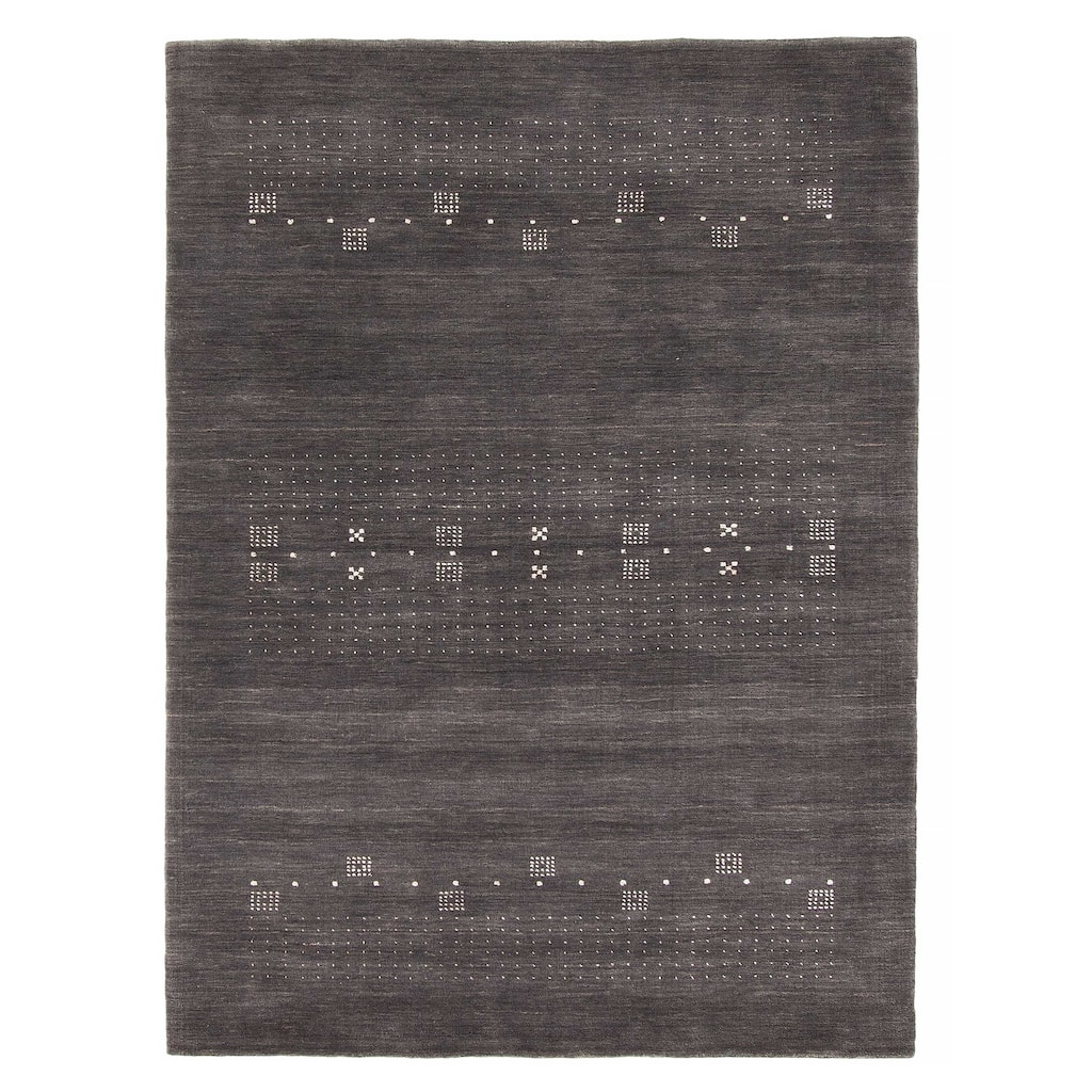 Kashkuli Gabbeh Grey Rug 4'7" x 6'5" - 4'7 x 6'5