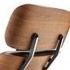 preview thumbnail 5 of 26, Genuine Leather Accent Lounge Chair and Ottoman Walnut Wood