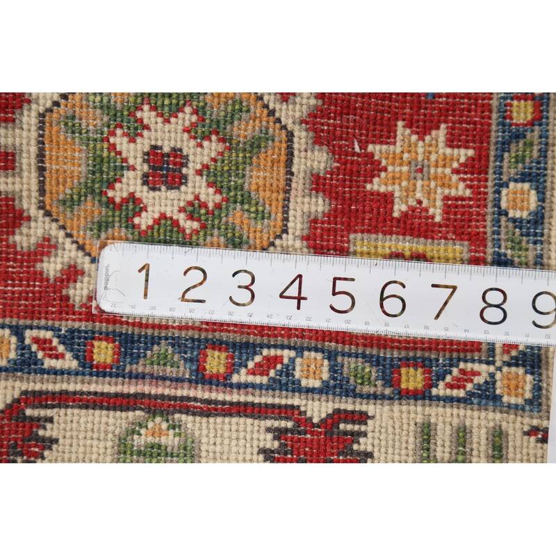 Red Kazak Oriental Accent Rug Handmade Wool Carpet - 2'1"x 2'10"