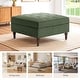 preview thumbnail 14 of 12, 31.78" W Oversized Square Upholstered Storage Ottoman with Wooden Tray