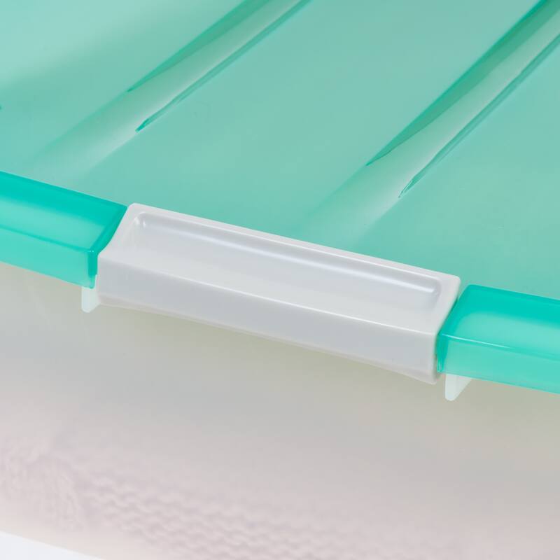 IRIS USA® Underbed Chest 50 Qt Buckle Lid - Clear