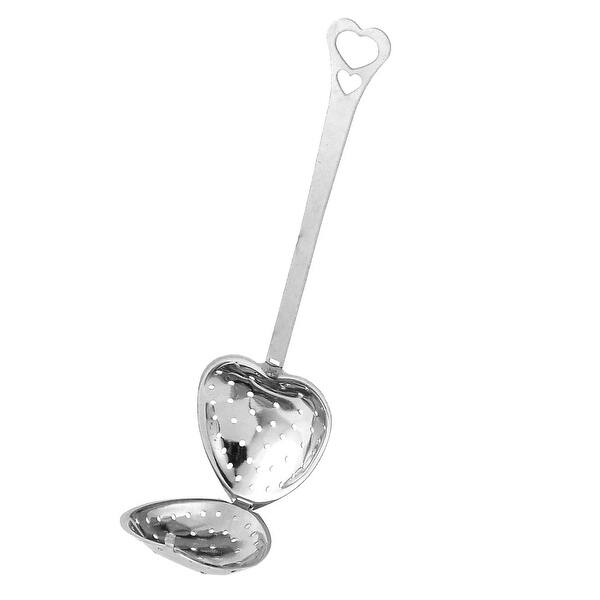 5PCS Stainless Steel Heart Shaped Tea Infuser Spoon Strainer Steeper Filter US