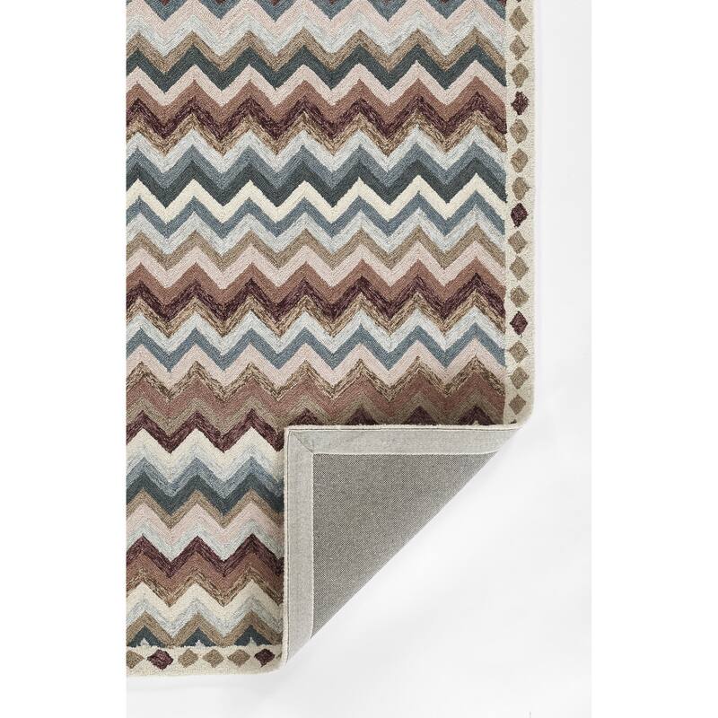 Erin Gates by Momeni Abbott Zigzag Stripe Hand Tufted Wool Area Rug