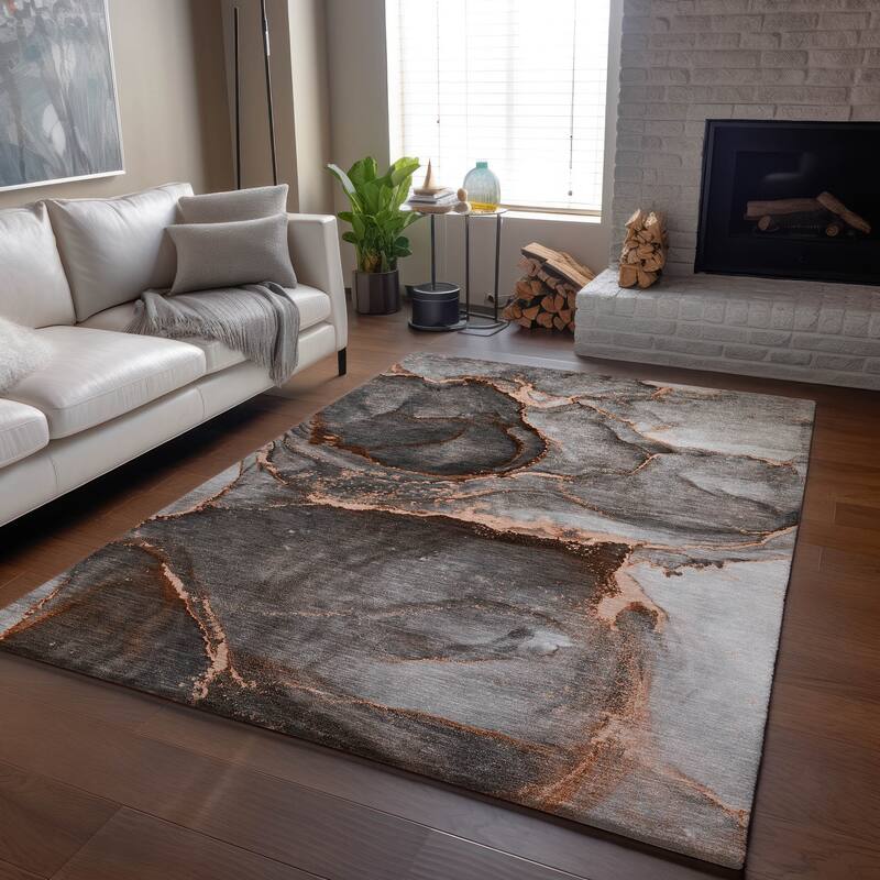 Premium Washable Super Contemporary Abstract Soft Mayfield Rug