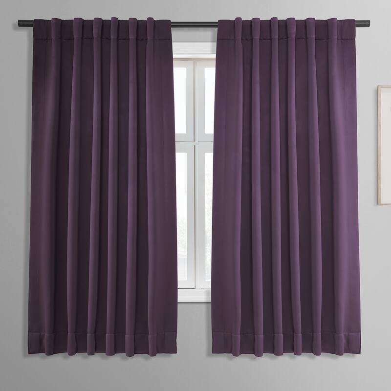 Exclusive Fabrics Room Darkening Curtain Panel Pair 63 inches (2 Panels) - 50 x 63