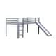 preview thumbnail 7 of 11, Kid-Friendly DIY Design Twin Size Loft Bed ,Grey