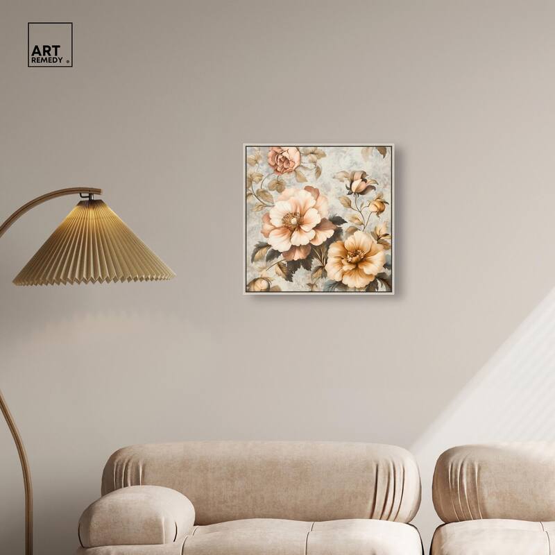 Retro Rose II Canvas by Art Remedy