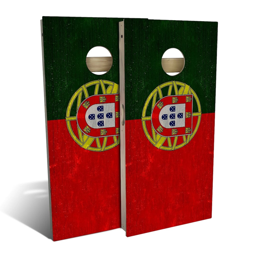 Portugal Flag Outdoor Cornhole Board Set