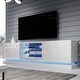 preview thumbnail 5 of 18, Qiu Modern Glossy White 63- OR 79-inch TV Console