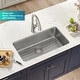 preview thumbnail 60 of 89, KRAUS Dex Stainless Steel Single Bowl Undermount Kitchen Bar Sink